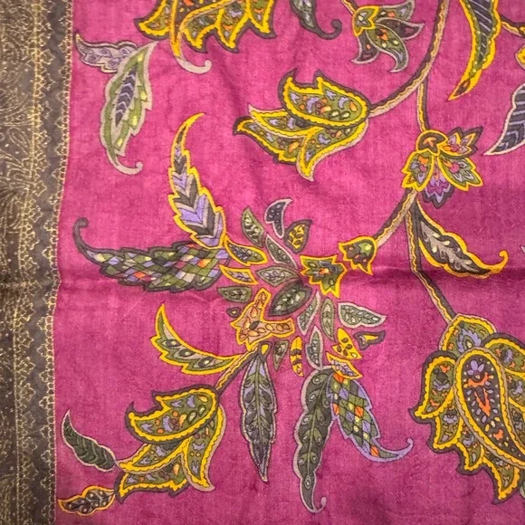 Yves Saint Laurent Vintage Silk Scarf - Picture 2 of 4